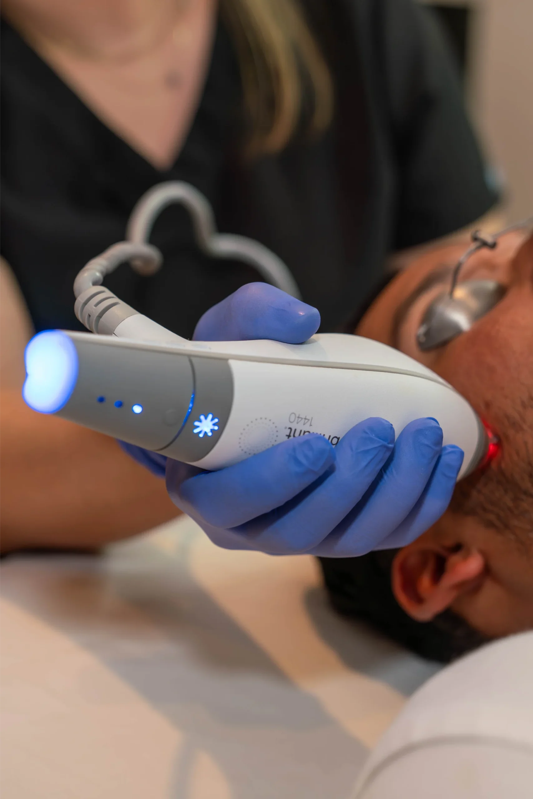 Non-ablative fractional laser device for gentle skin resurfacing at Gold Skin Care Nashville