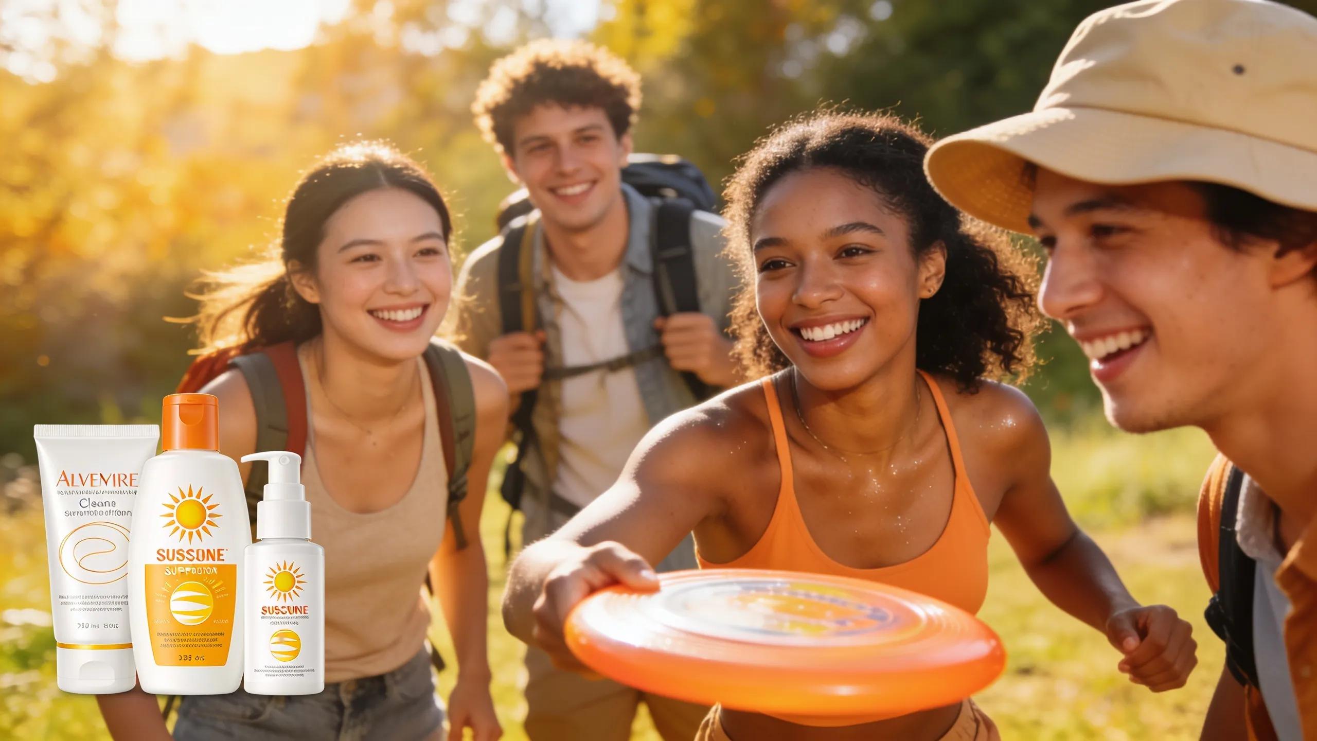 Diverse individuals with clear skin enjoying outdoor activities, highlighting hyperpigmentation awareness